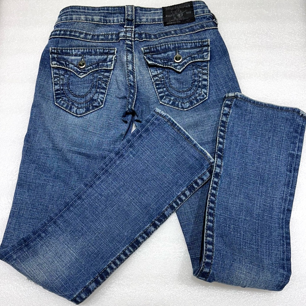 True Religion Dark Blue Straight Leg Jeans - Picture 5 of 5